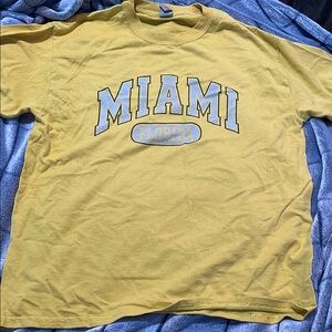 Yellow Miami Florida T-Shirt